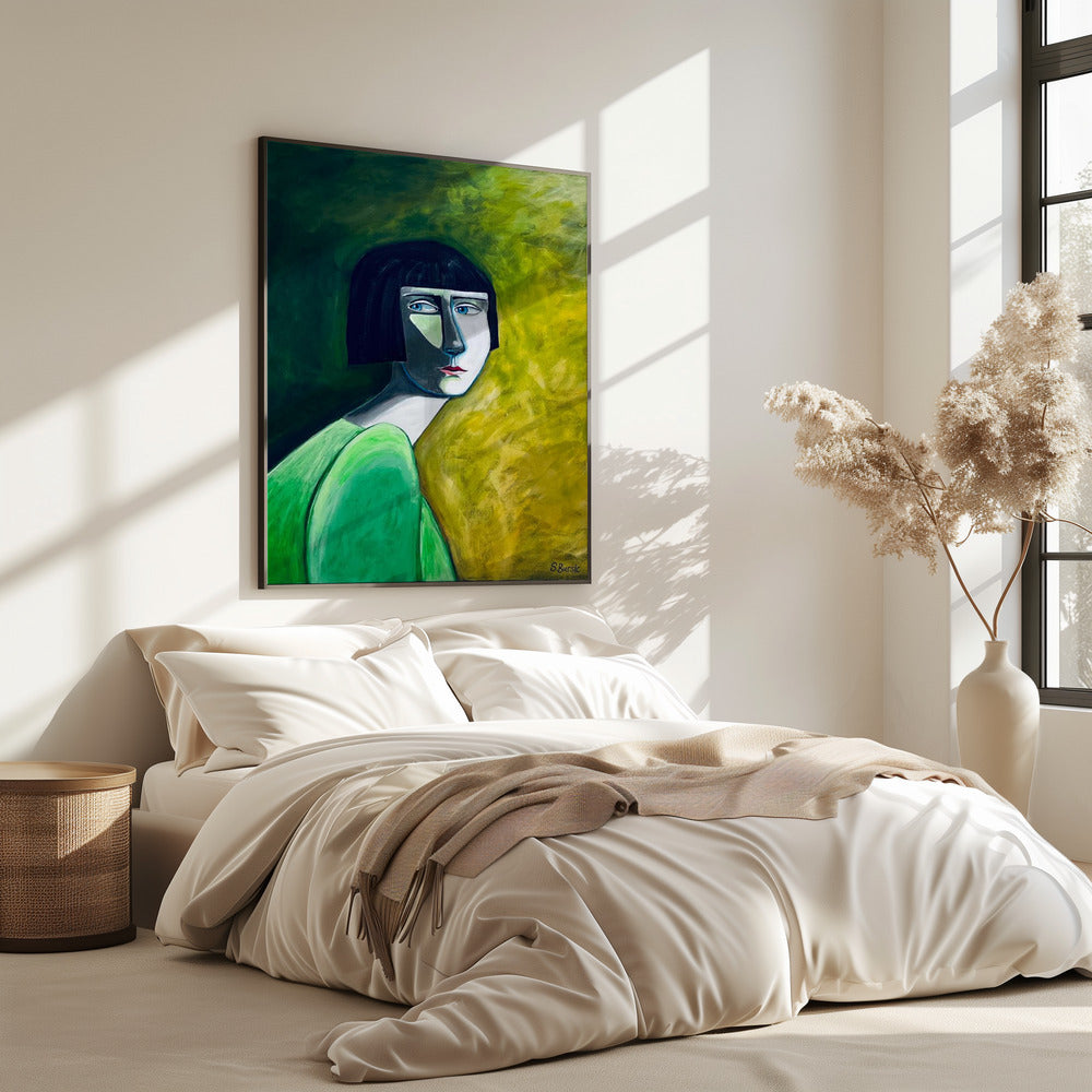 De vrouw die terugkijkt | Poster