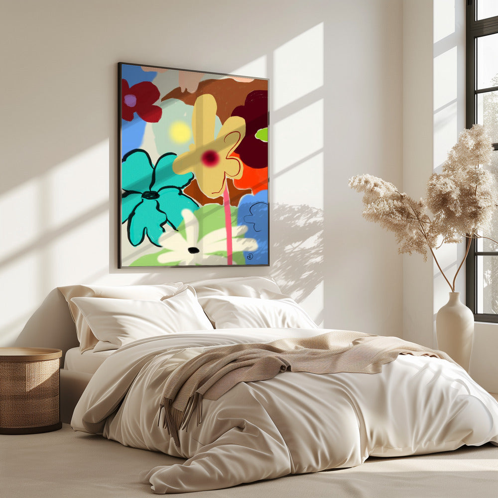 LUIDE BLOEMEN DANSEN | Poster