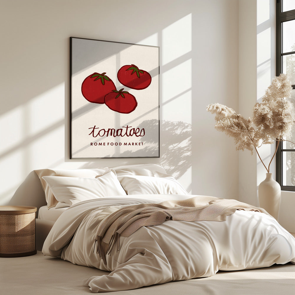 Food Art - Tomatenmarkt Rome | Poster