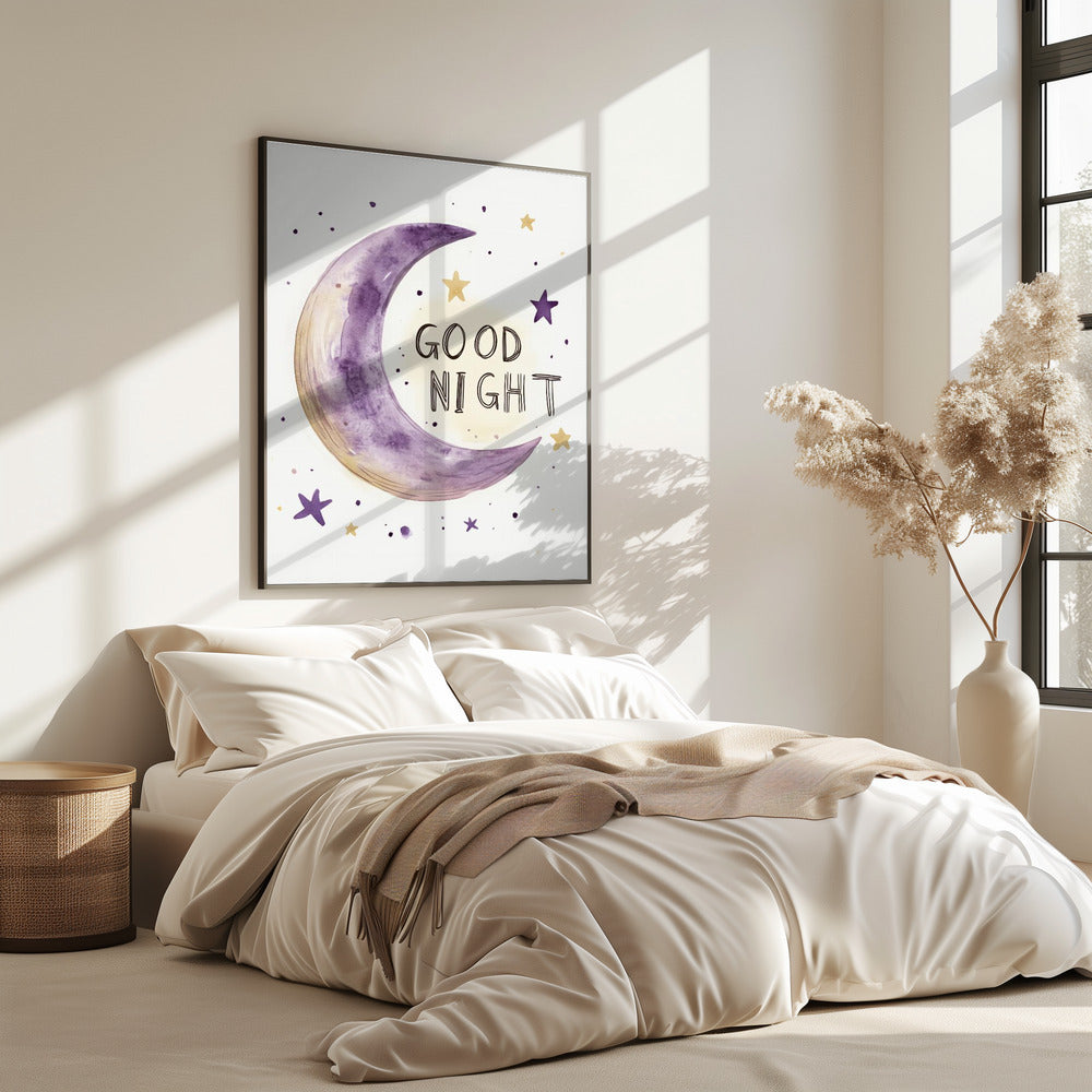 Maanverlichte slaap | Poster