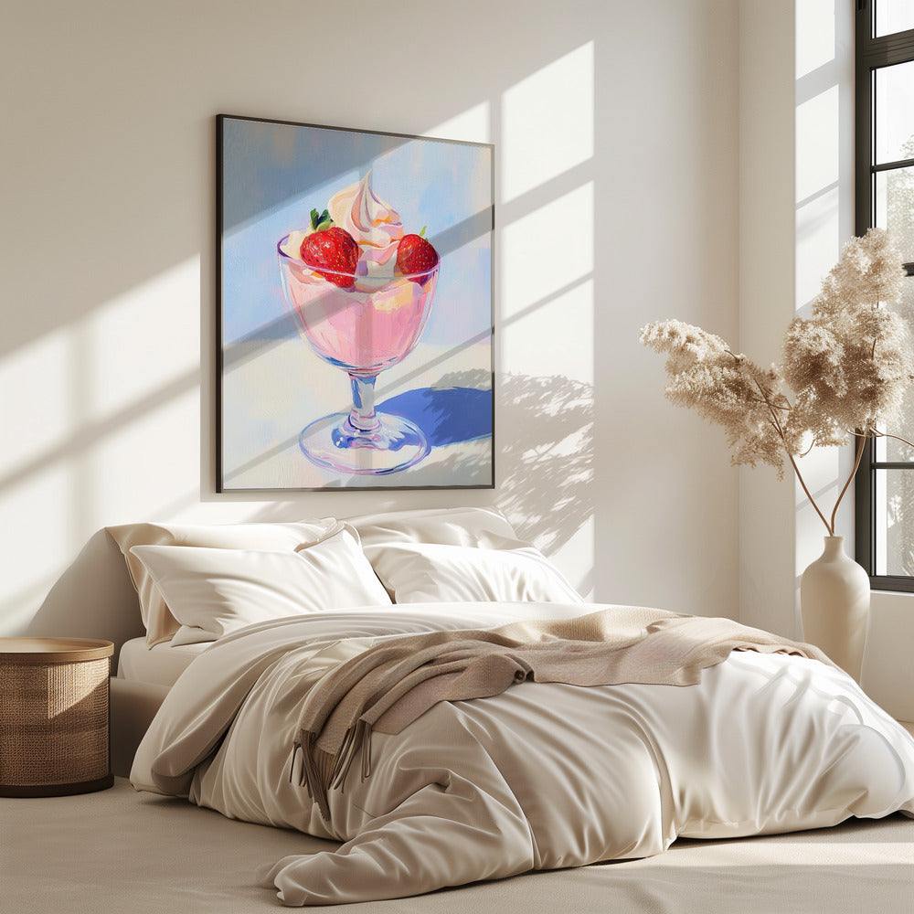 Aardbeienmilkshake | Poster