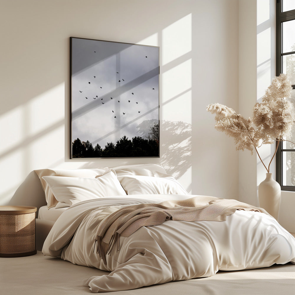 Vogels en Wolken 1 | Poster