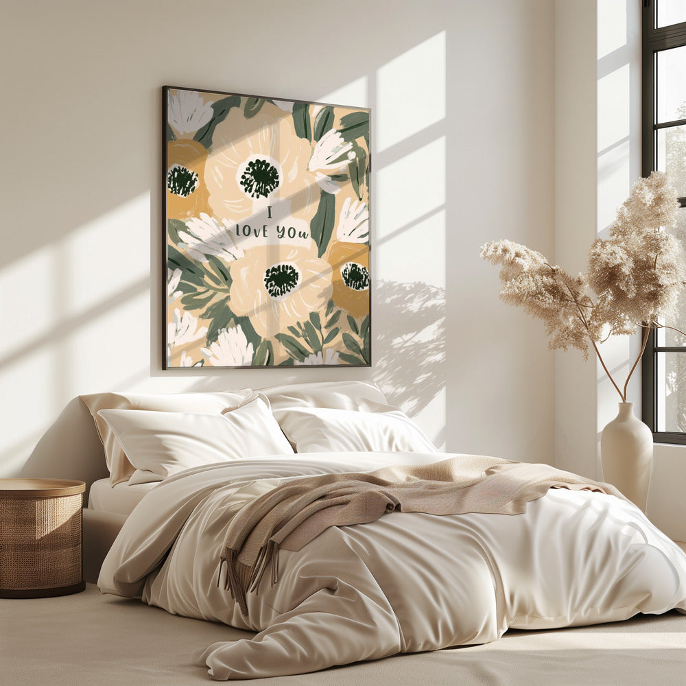 Bloemenliefdesbrief | Poster
