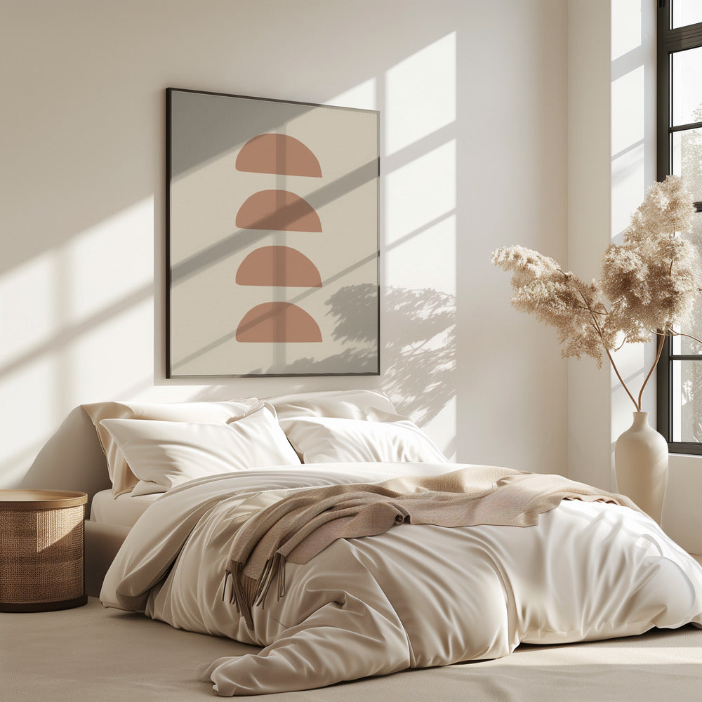 Geometrische Mocha | Poster