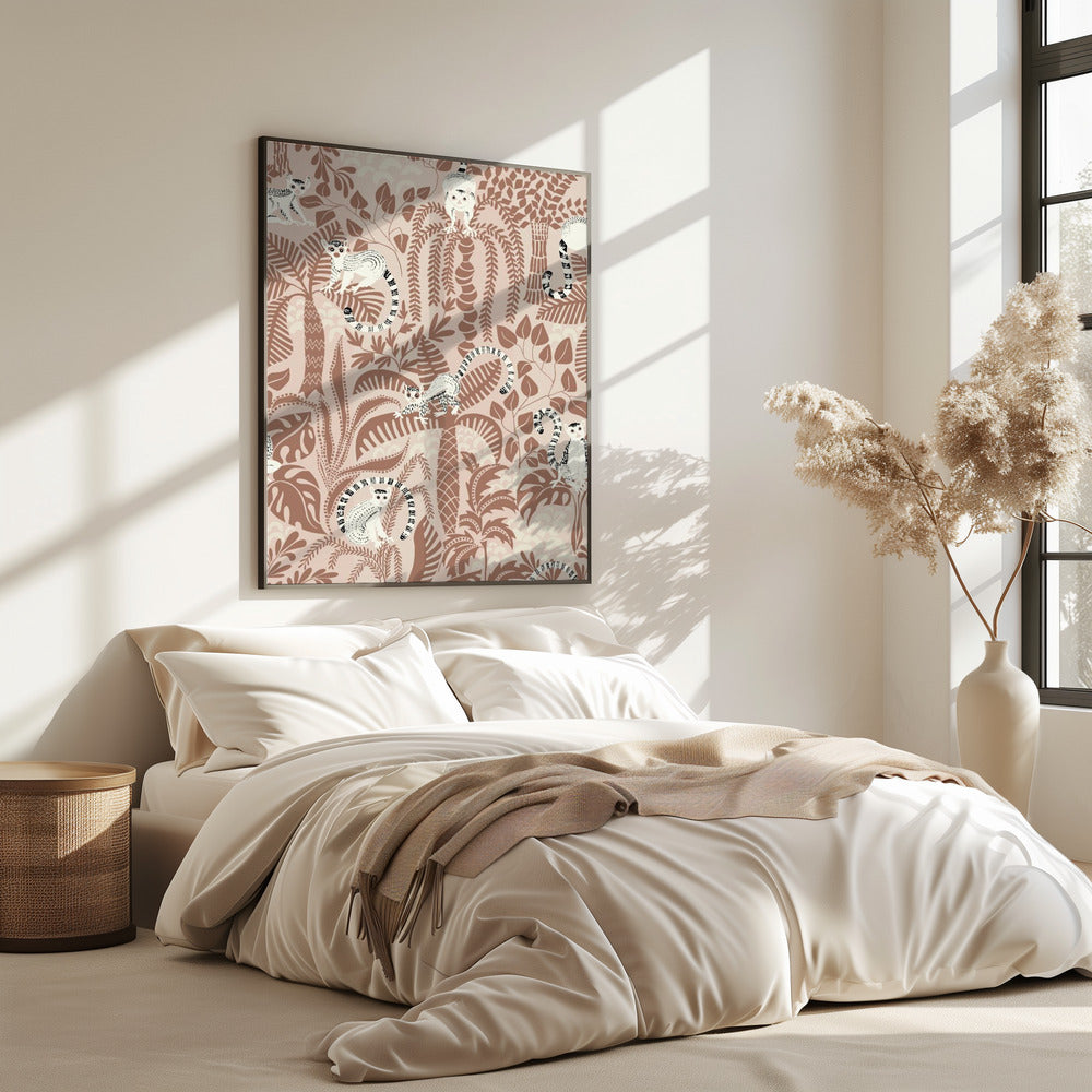 Jungle-avontuur Mocha Mousse | Poster