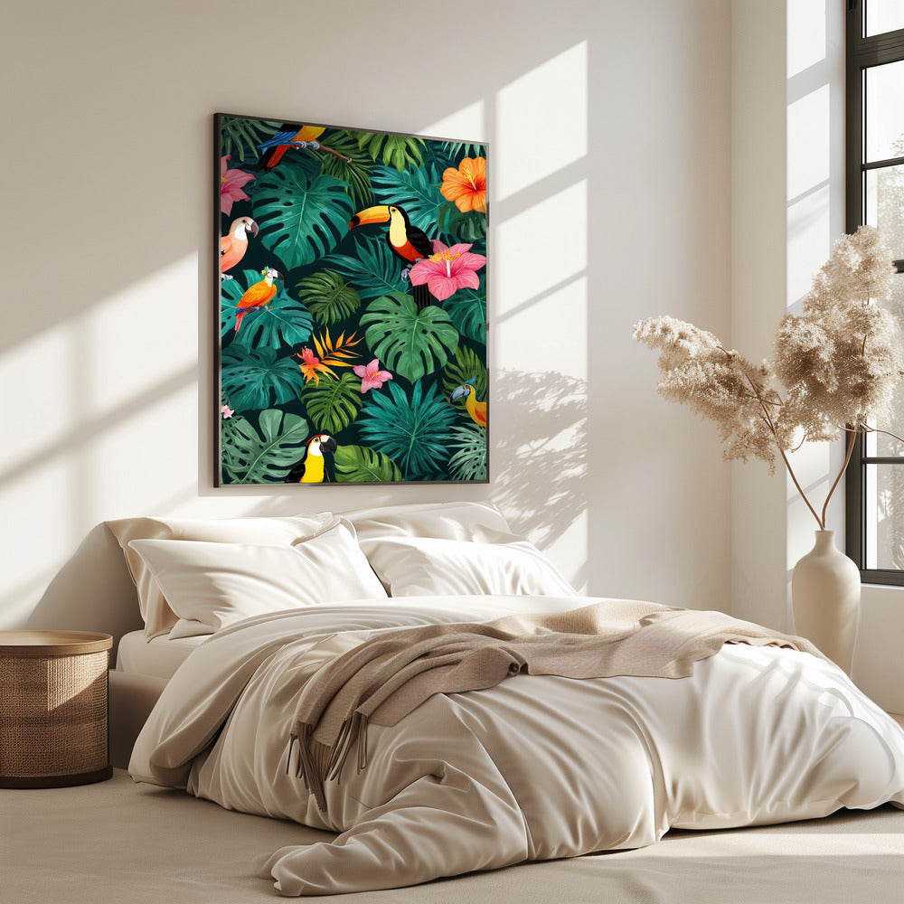 Tropisch paradijs junglepatroon | Poster