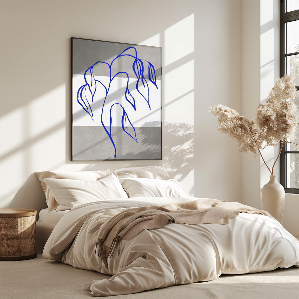 Blauwe Elegantie | Poster
