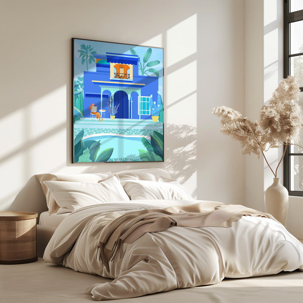 Blauwe Oase | Poster