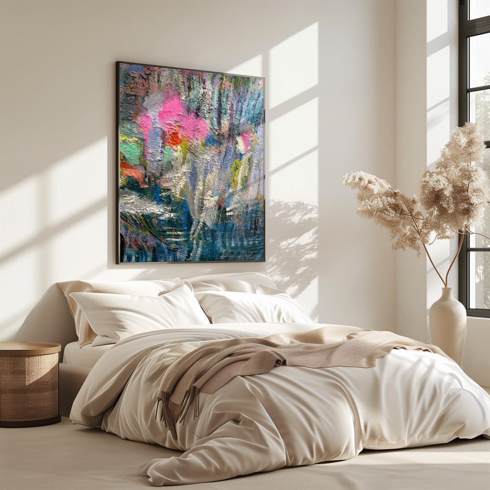 Expressionistisch kleurrijk abstract | Poster