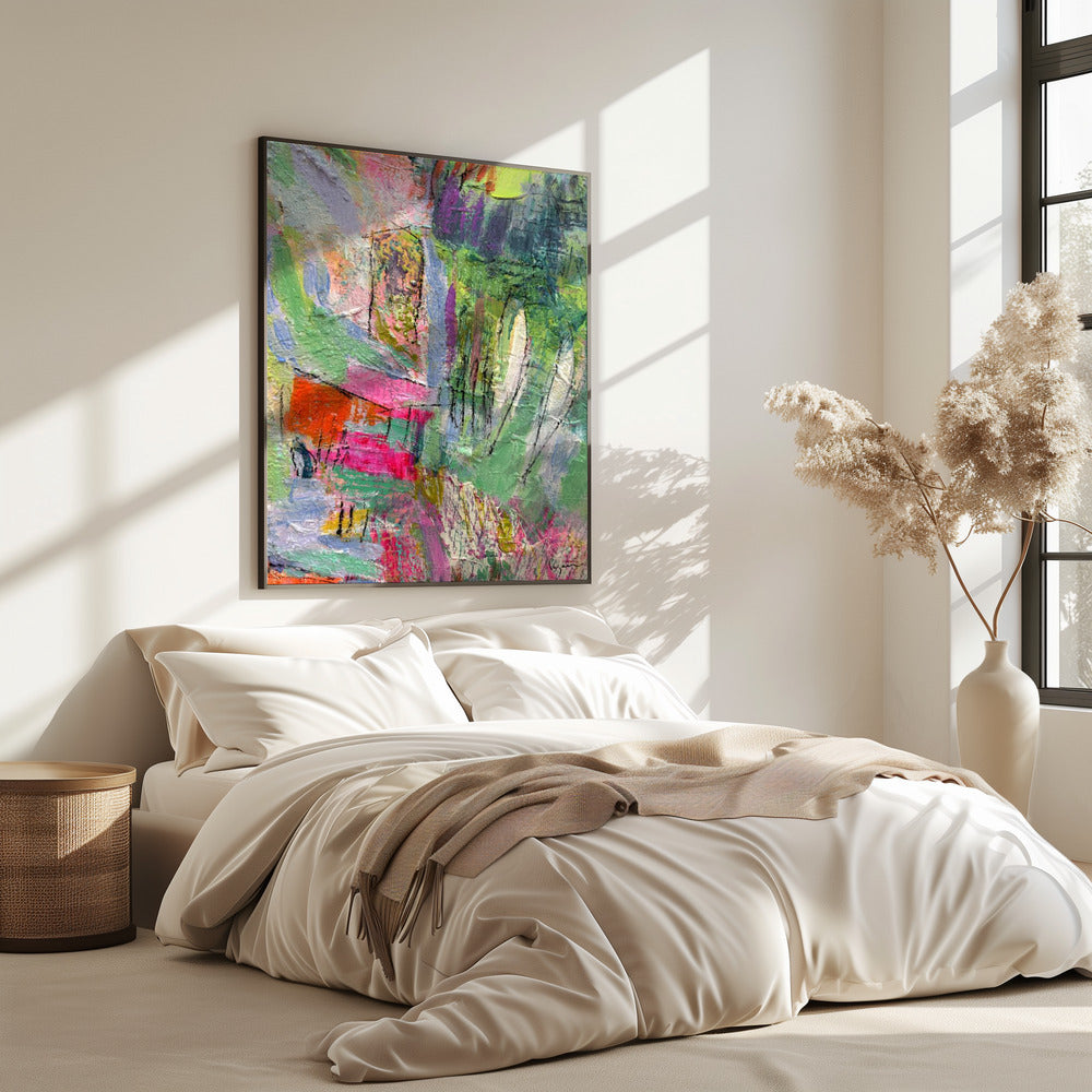 Levendige abstracte buurt | Poster