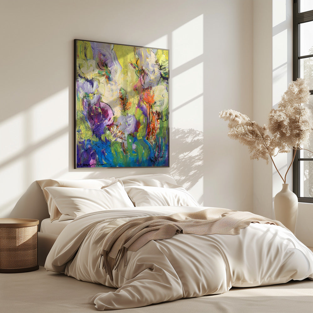 Abstracte Bloesemdans | Poster