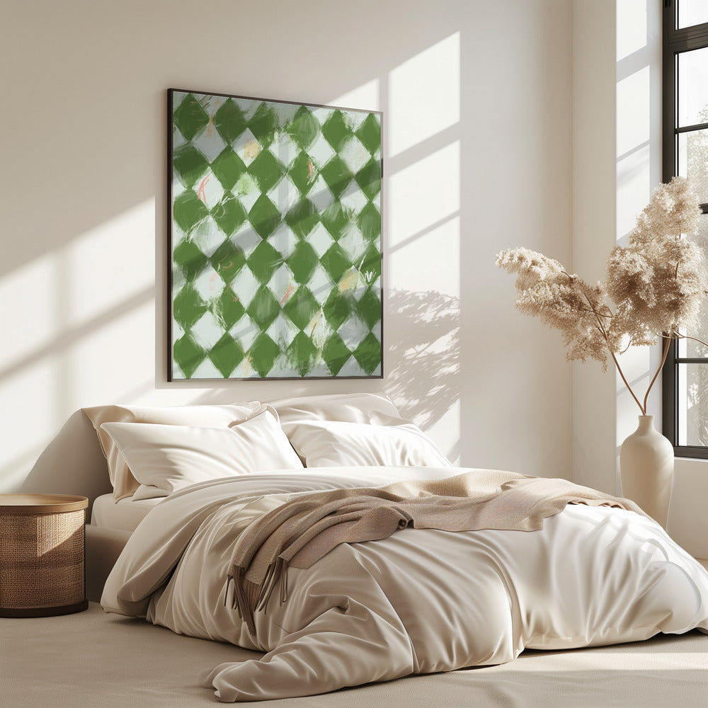 Groene diamanten | Poster