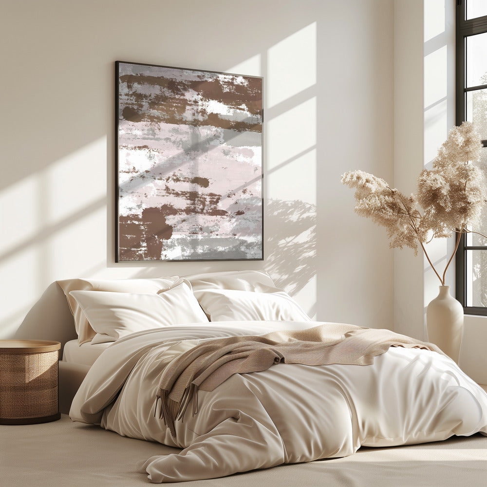 Abstracte Mocha Paden | Poster