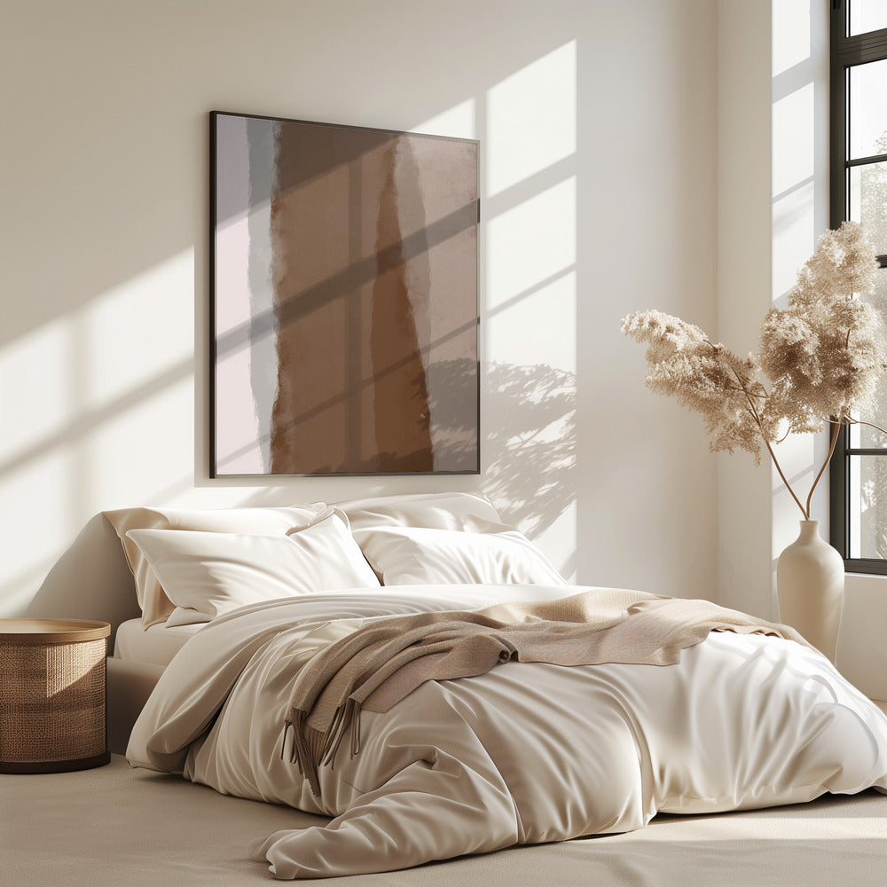 Abstracte Mocha-lineariteit | Poster