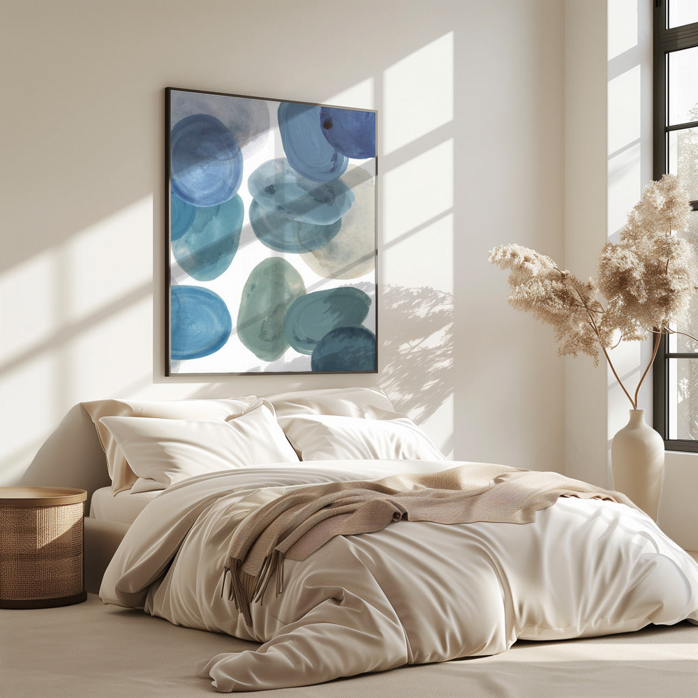Tinten blauw 2 | Poster