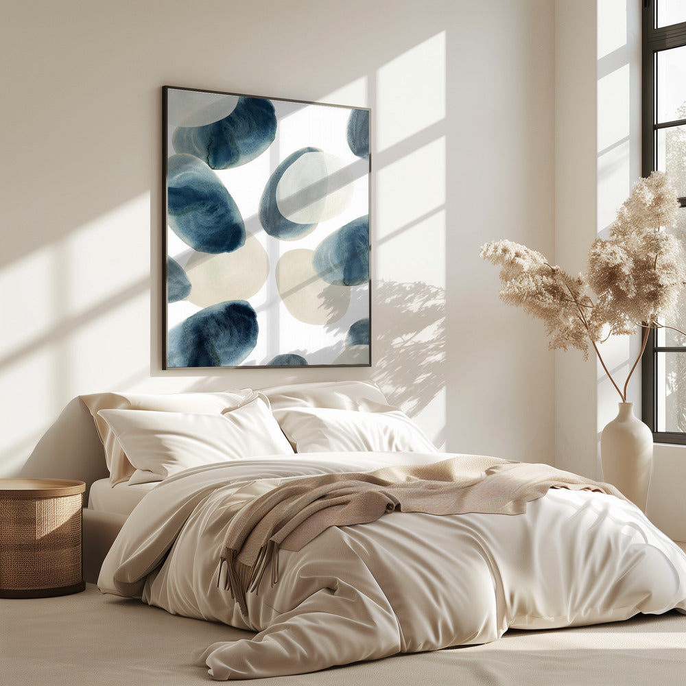 Tinten blauw 3 | Poster