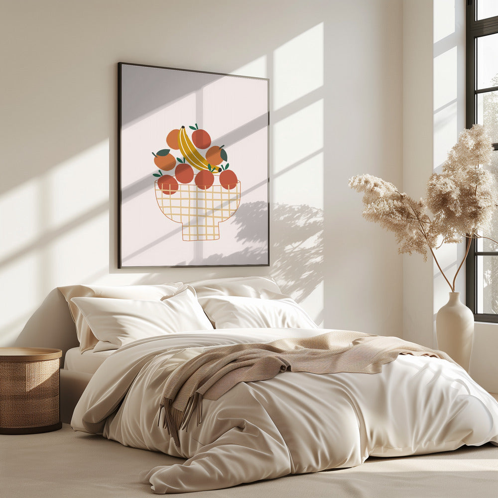 Kleurrijke fruitschaal | Poster