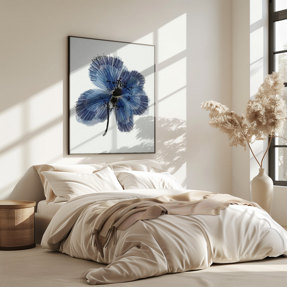 Blauwe Bloem 1 | Poster