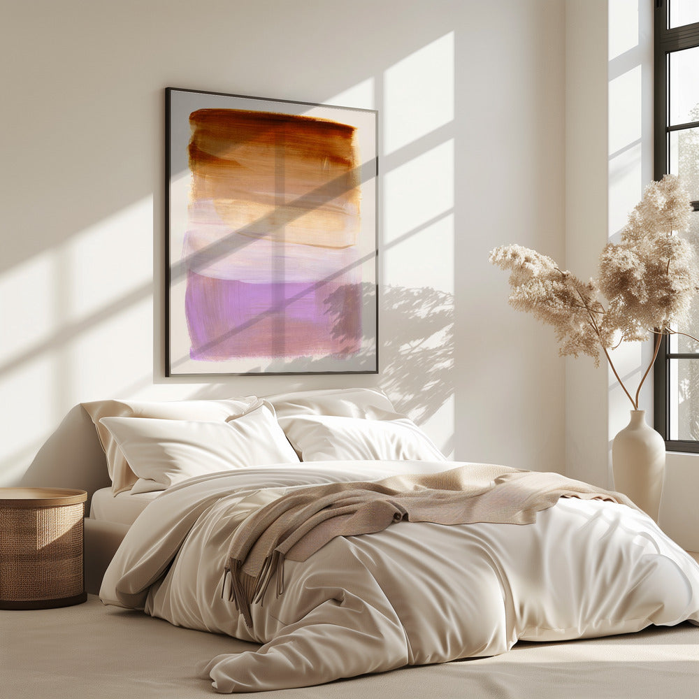 Abstracte penseelstreken 185 | Poster