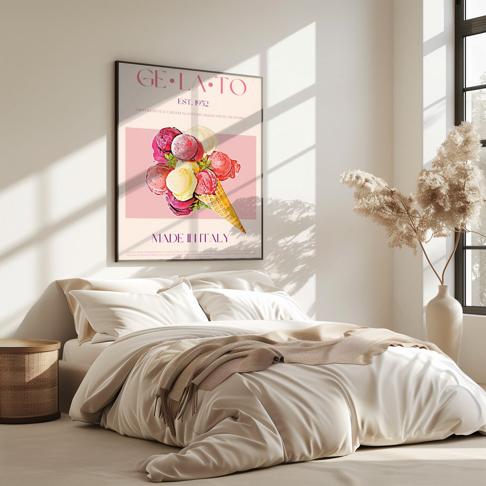 Vintage stijl gelato poster | Poster