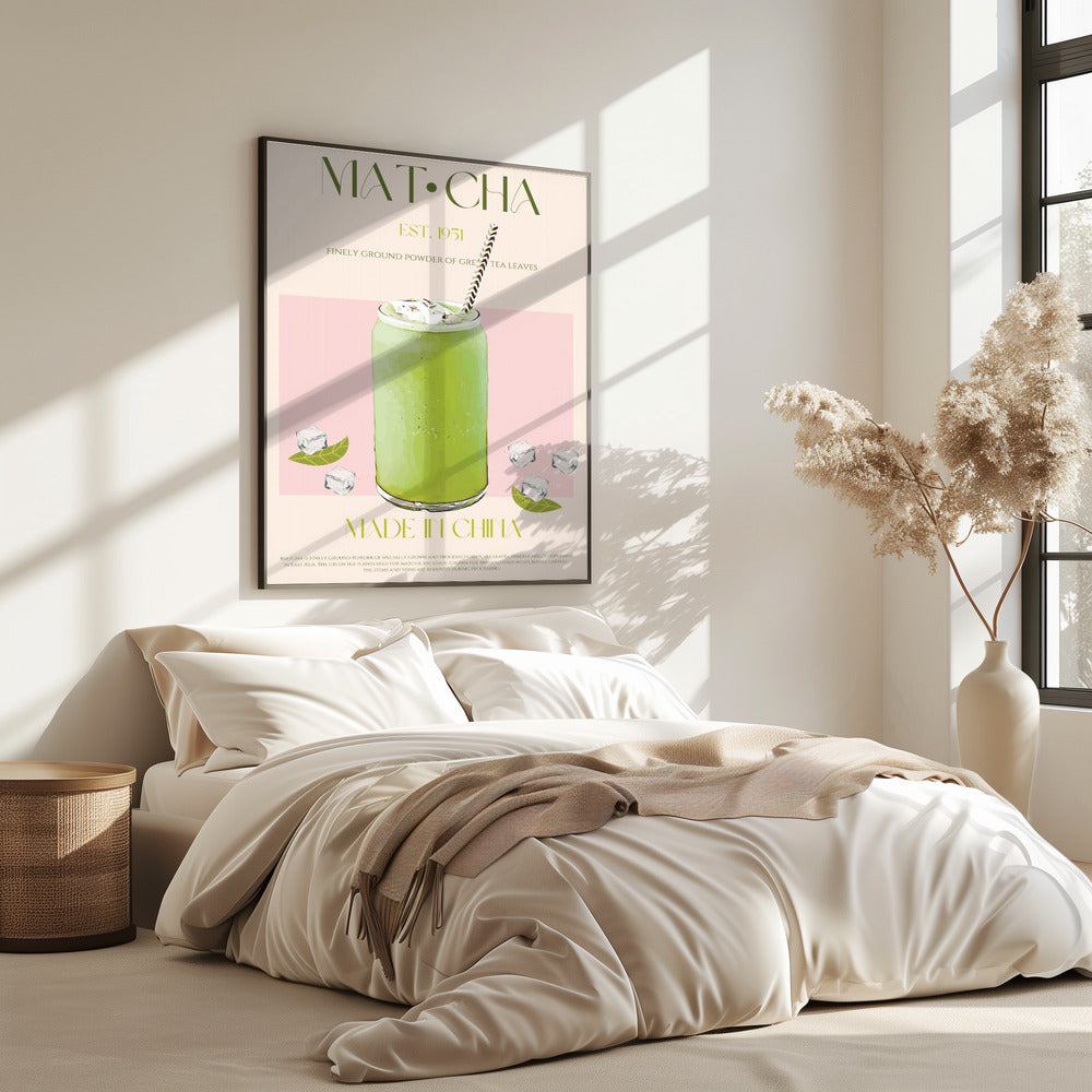 Gekoelde Matcha Drank | Poster