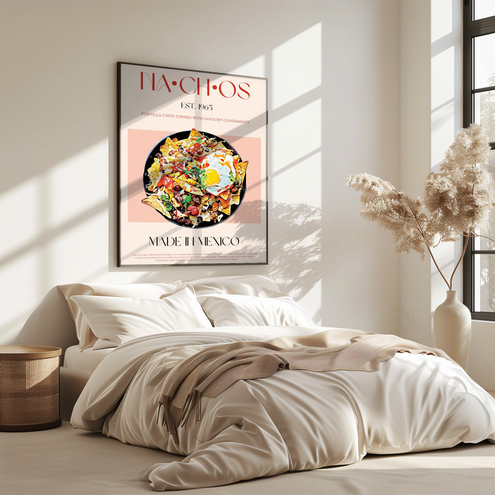 Kleurrijke Mexicaanse nachos | Poster