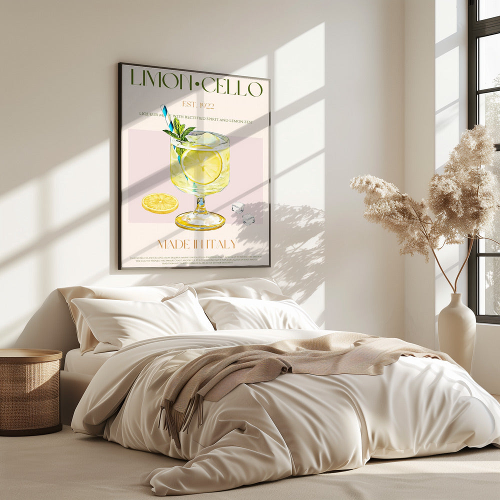 Illustration Of A Limoncello Drink | Poster