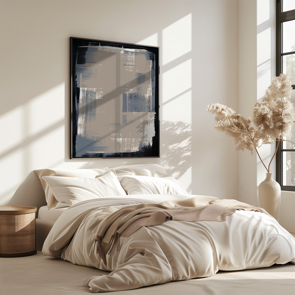 Abstracte penseelstreken 180X | Poster