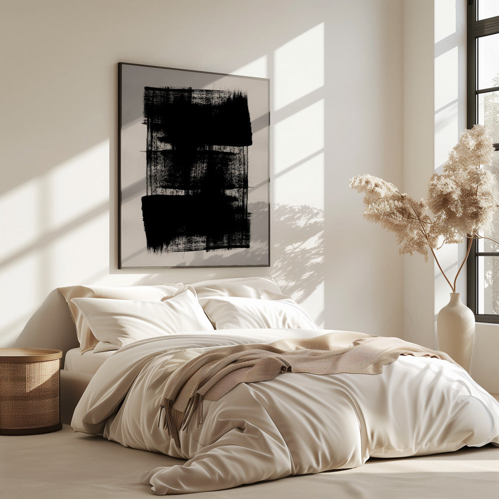 Abstracte penseelstreken 180Y | Poster