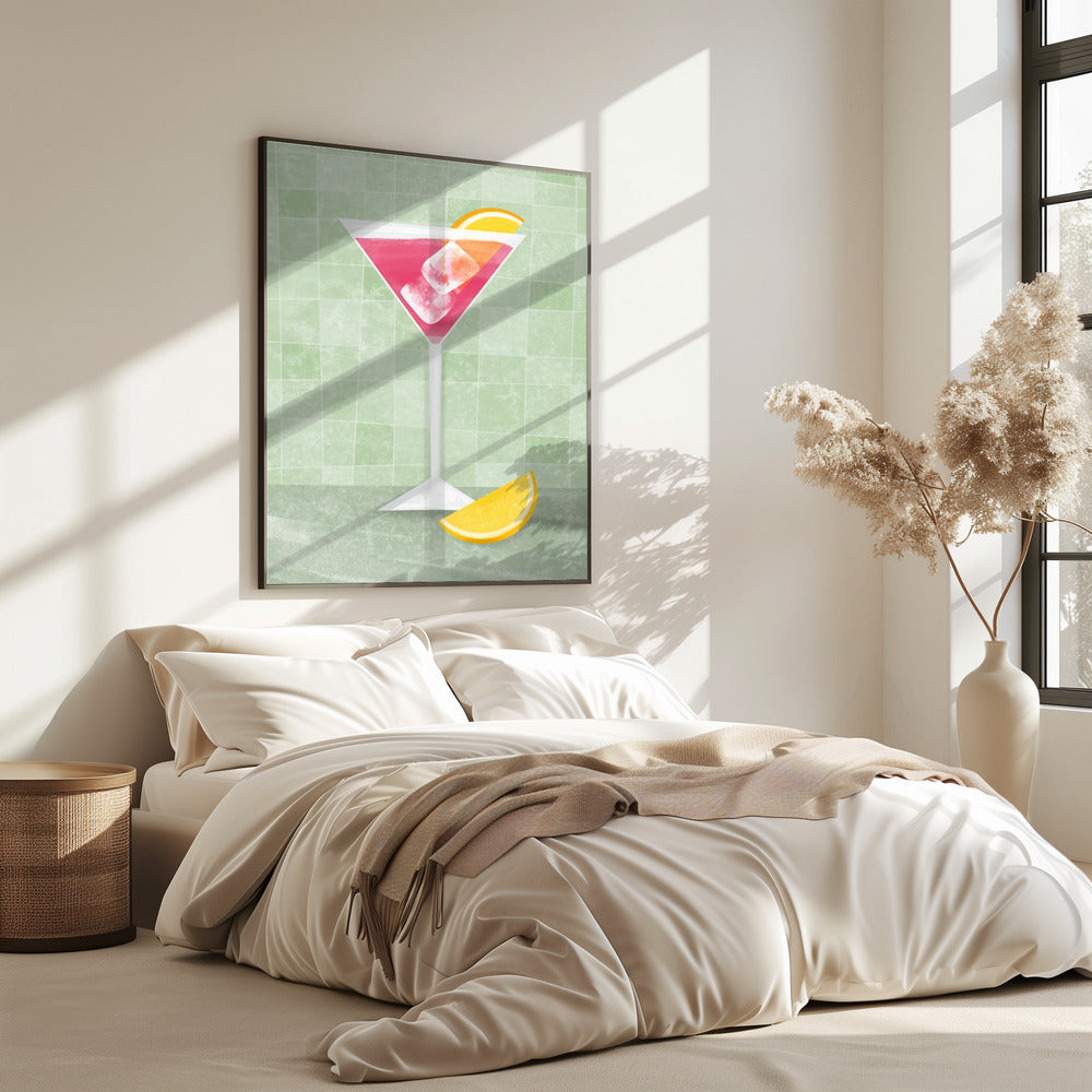 Roze cocktail | Poster