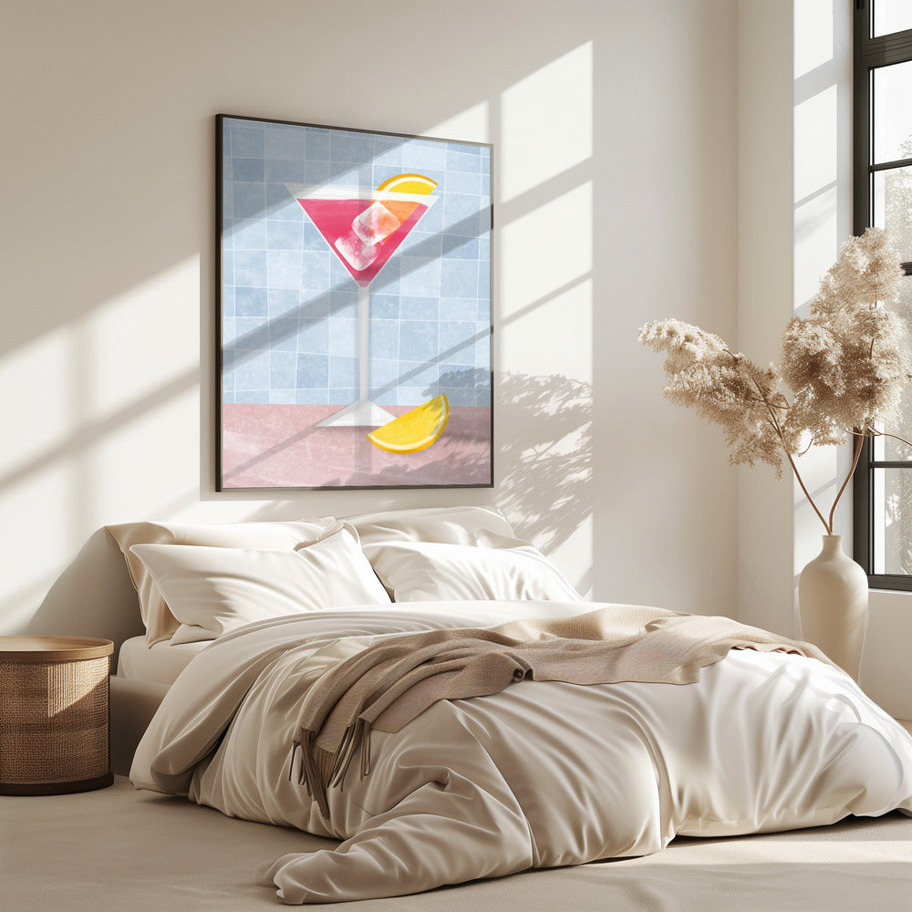 Roze cocktail | Poster