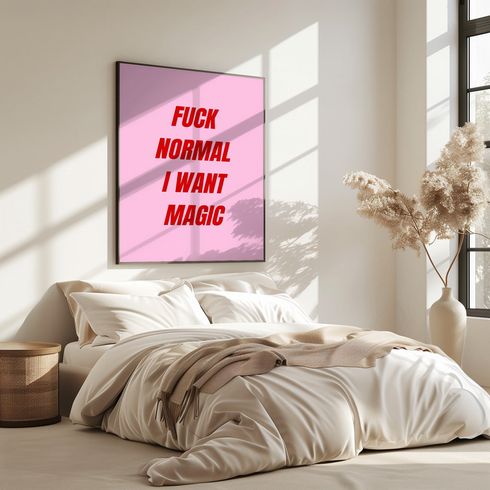 Vetgedrukte rode typografie | Poster