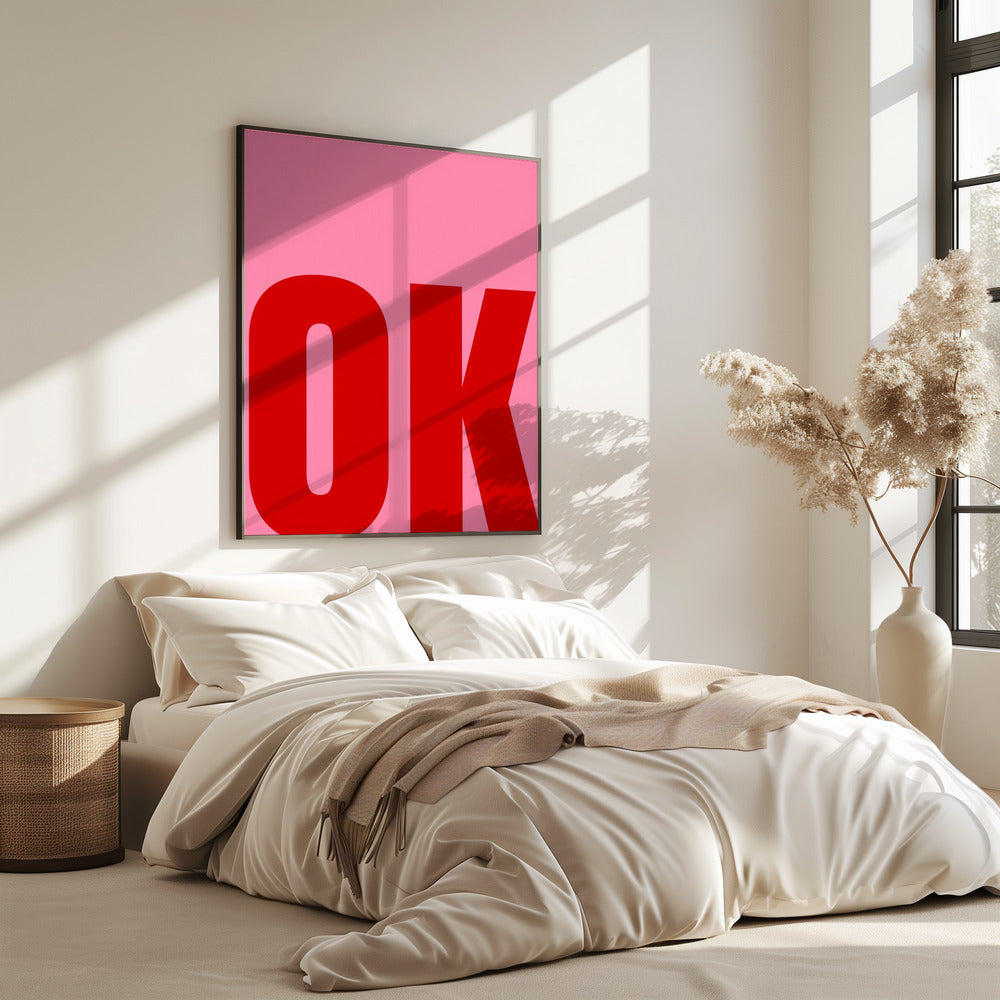 Gedurfde minimalistische tekst | Poster