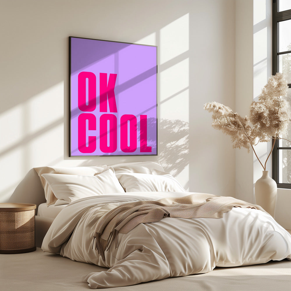 Gedurfde roze statement | Poster