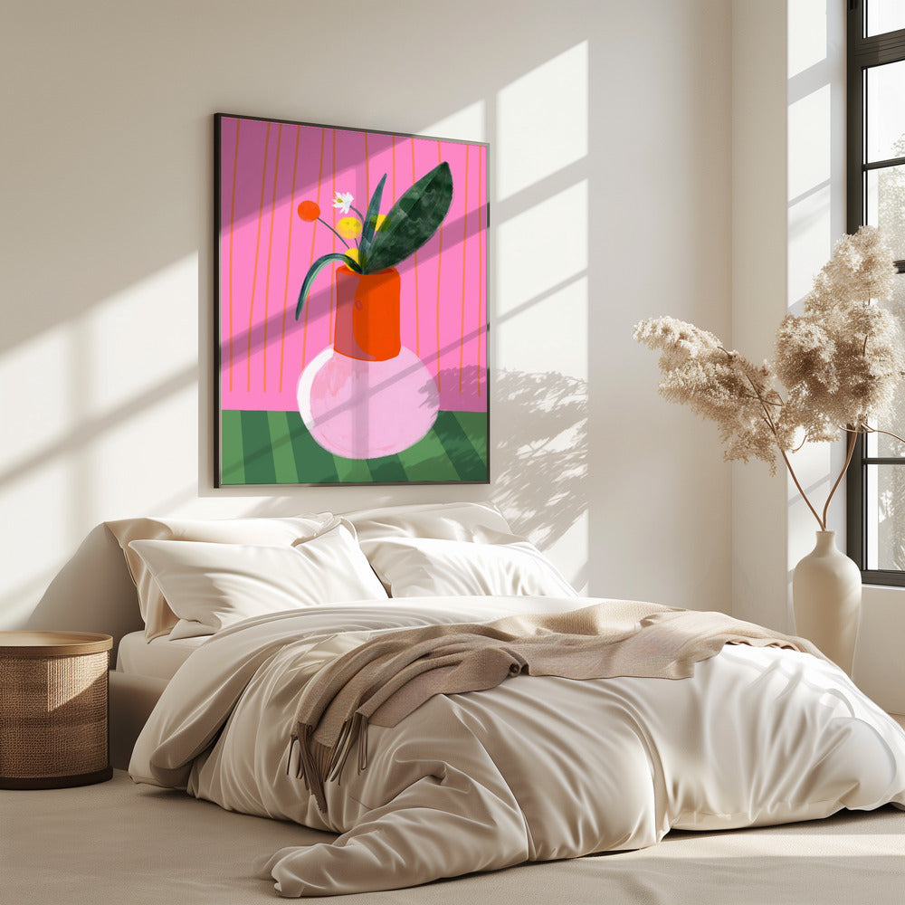 Levendige vaasdisplay | Poster