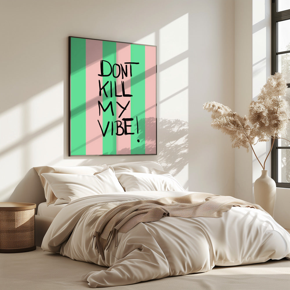 Levendige strepen bericht | Poster