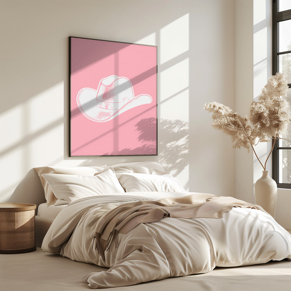 Roze cowboyhoed | Poster