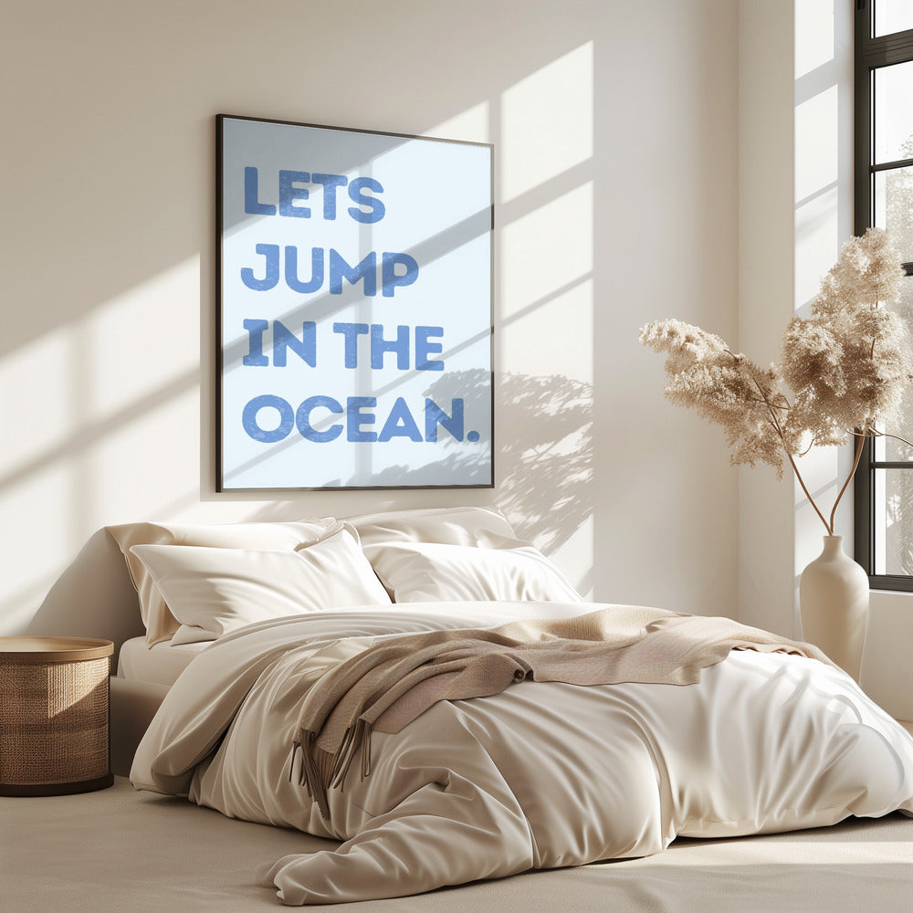 Laten we in de oceaan springen | Poster