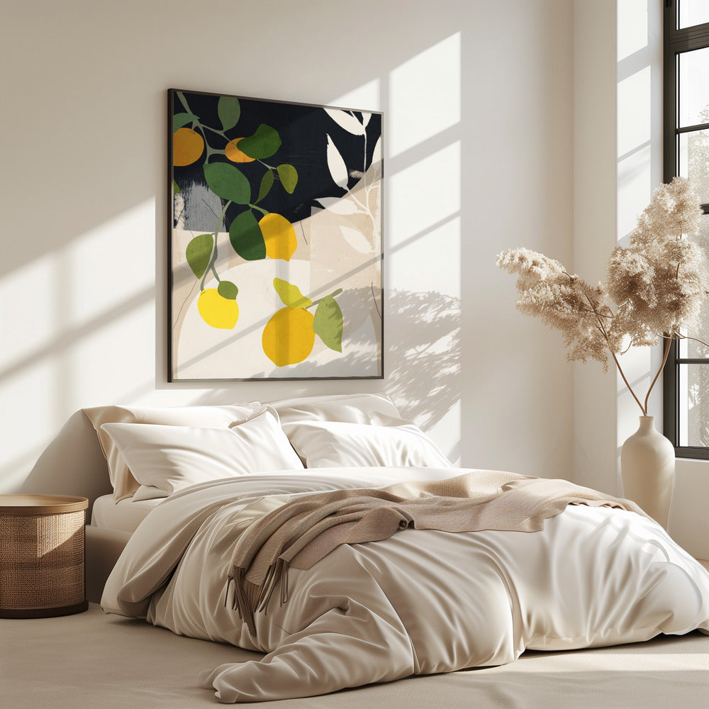 Citroen Abstracte Kunst | Poster