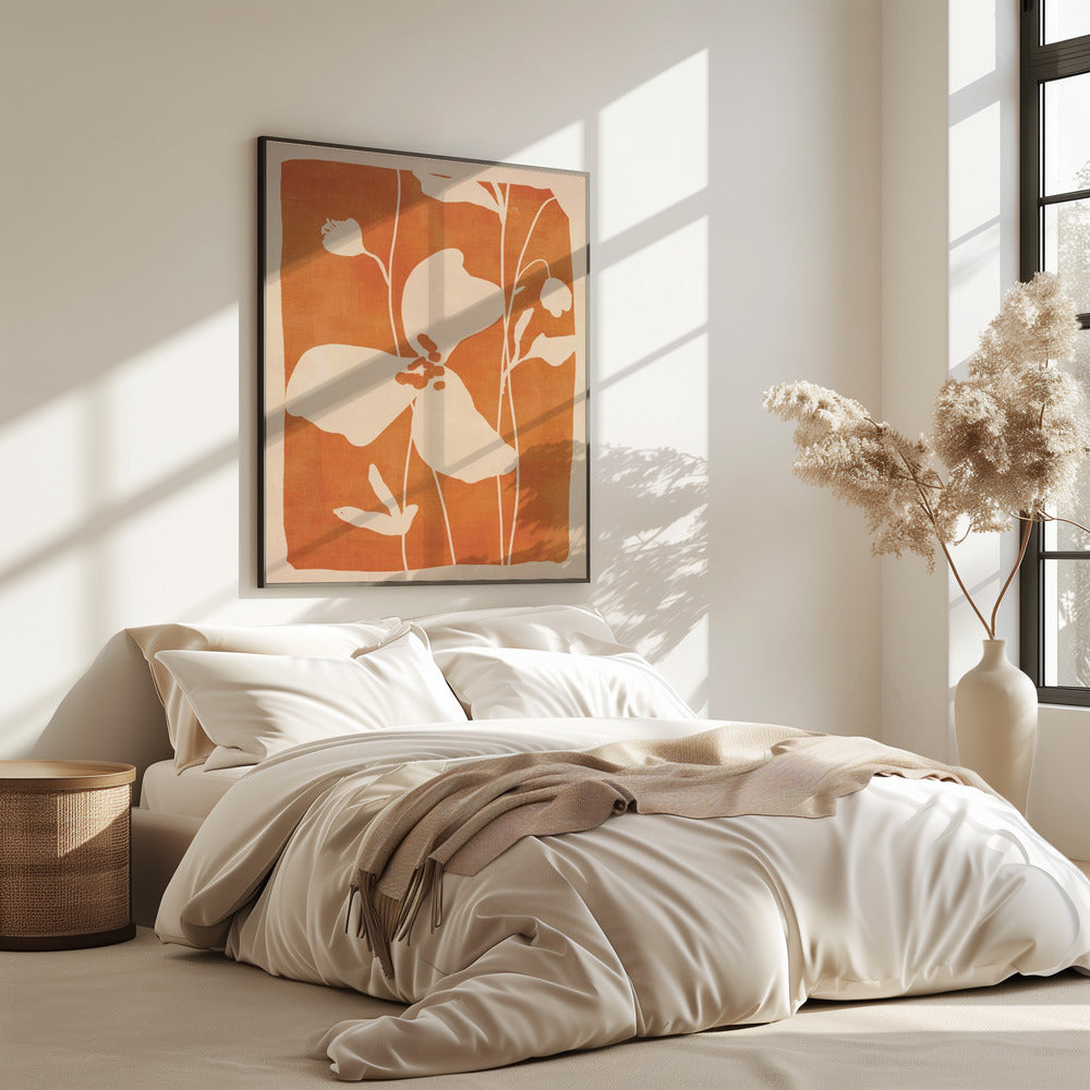 Abstracte minimale bloemen | Poster