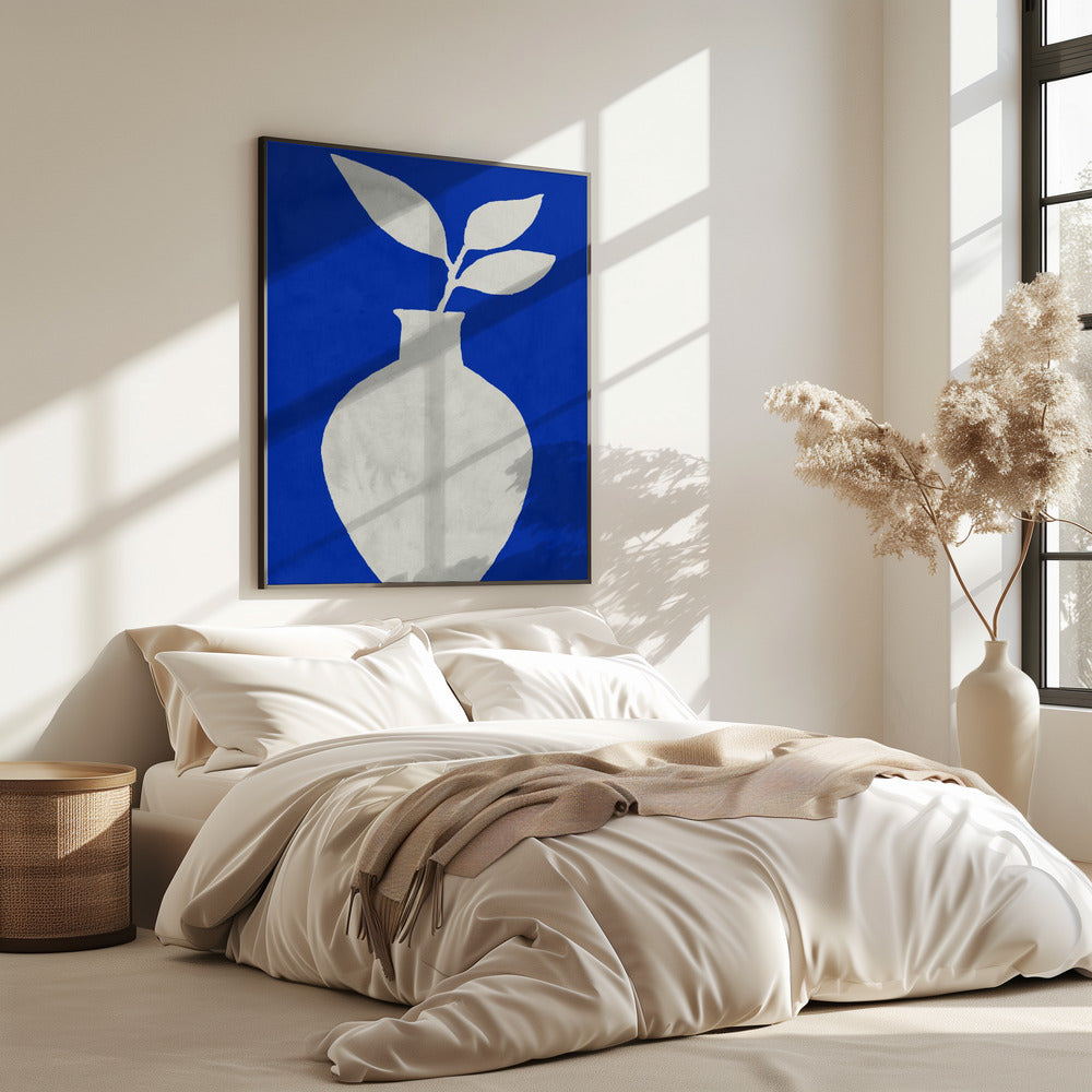 White Vase Silhouette | Poster