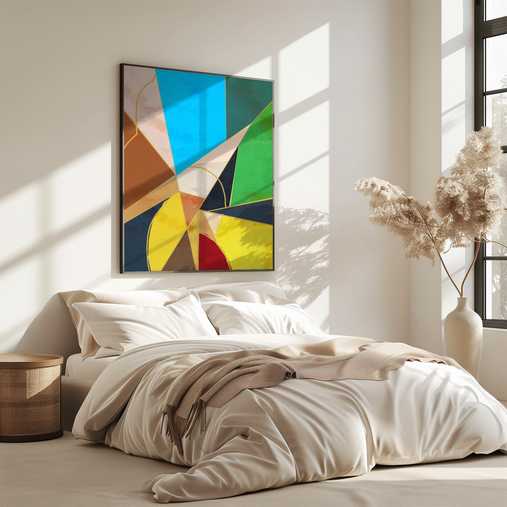 Kleurrijke geometrische vormen | Poster