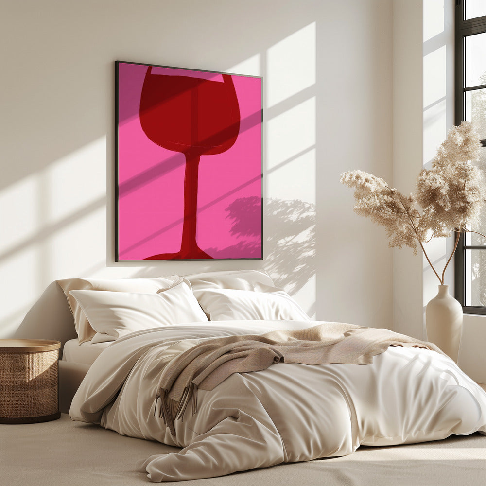 Wine and Pink Vibes | Poster
