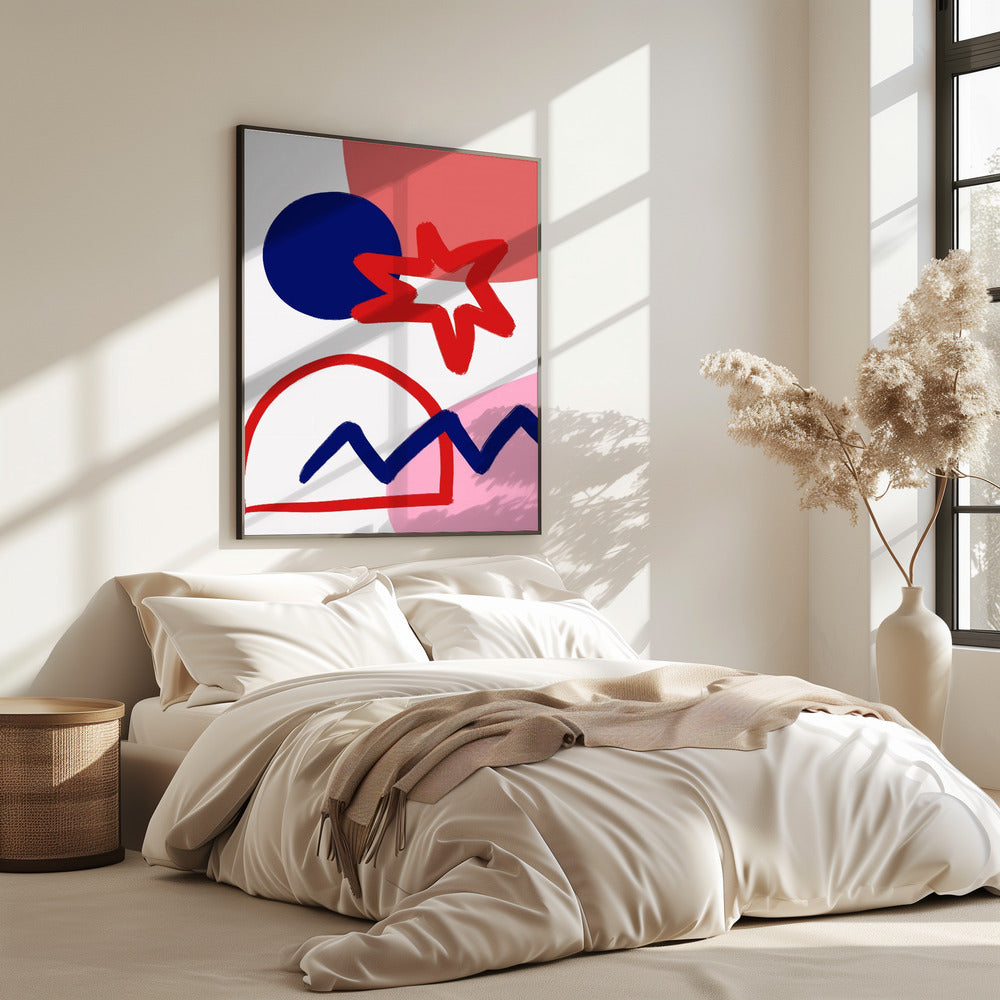 Gedurfde geometrische vormen | Poster