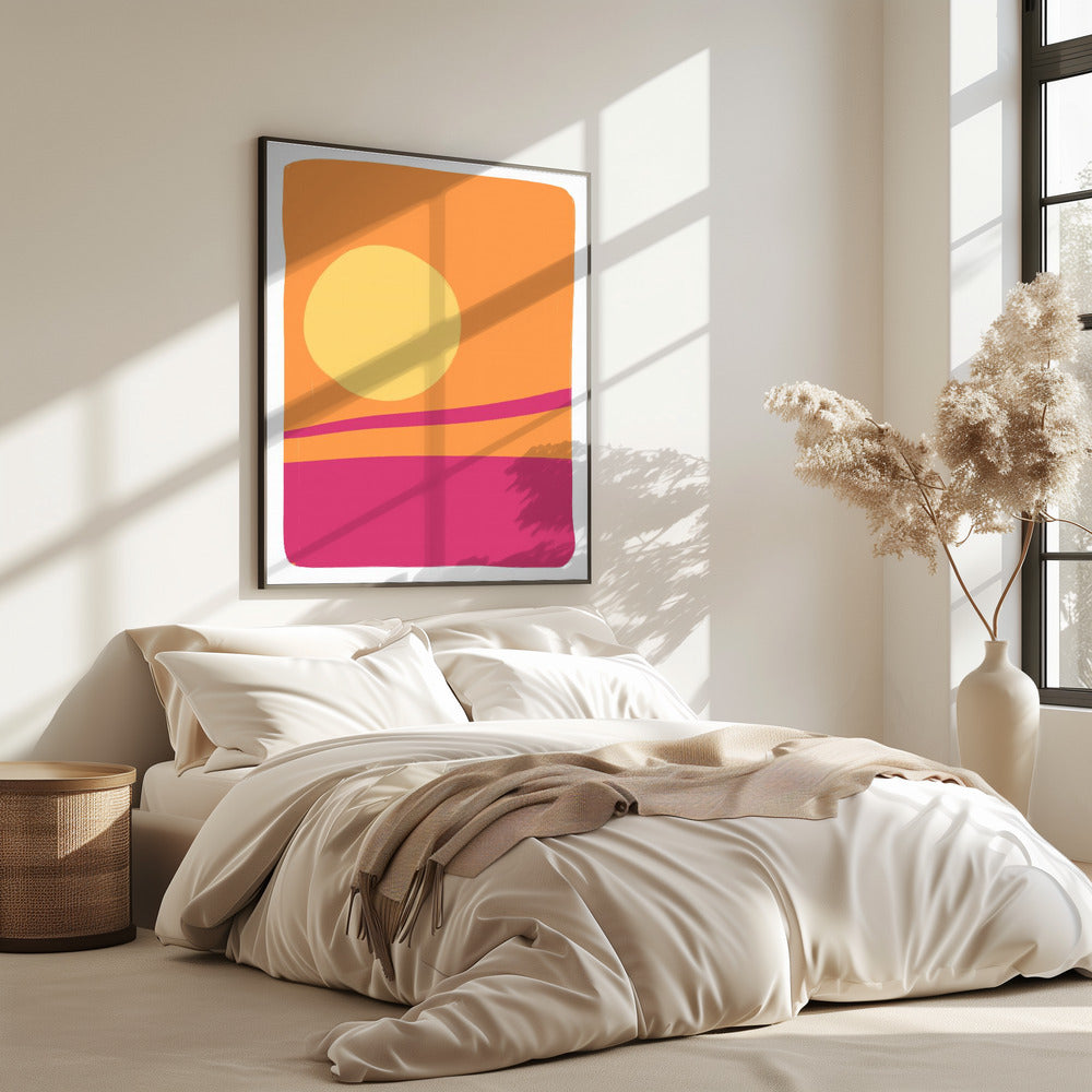 Levendige zonsonderganggloed | Poster