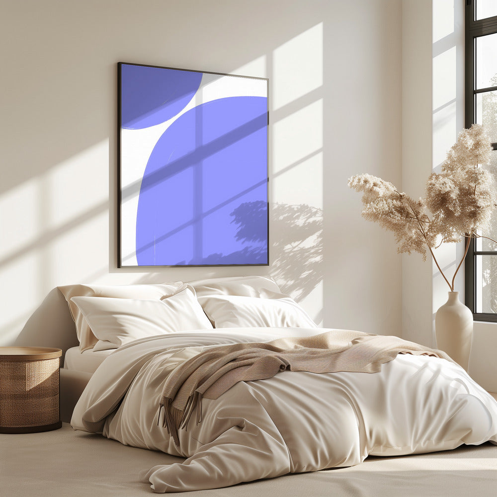 Zachte paarse rondingen | Poster