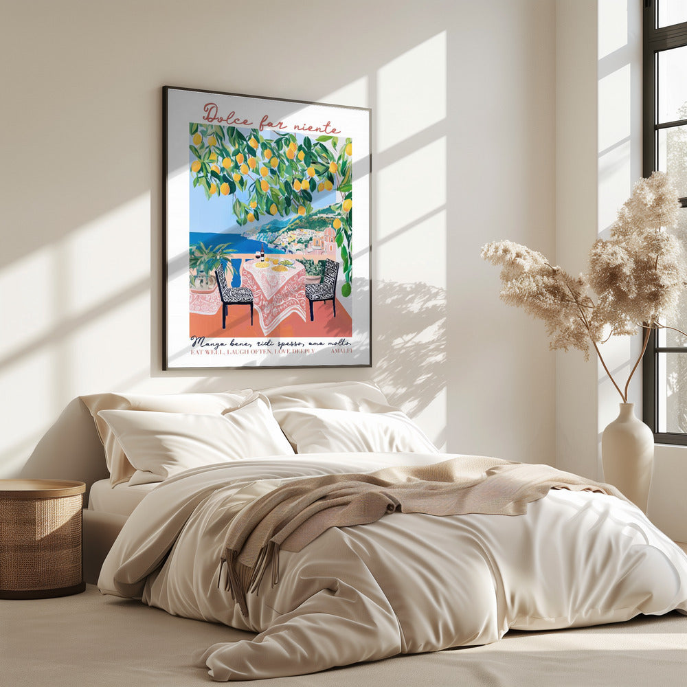 Eet goed Amalfi | Poster