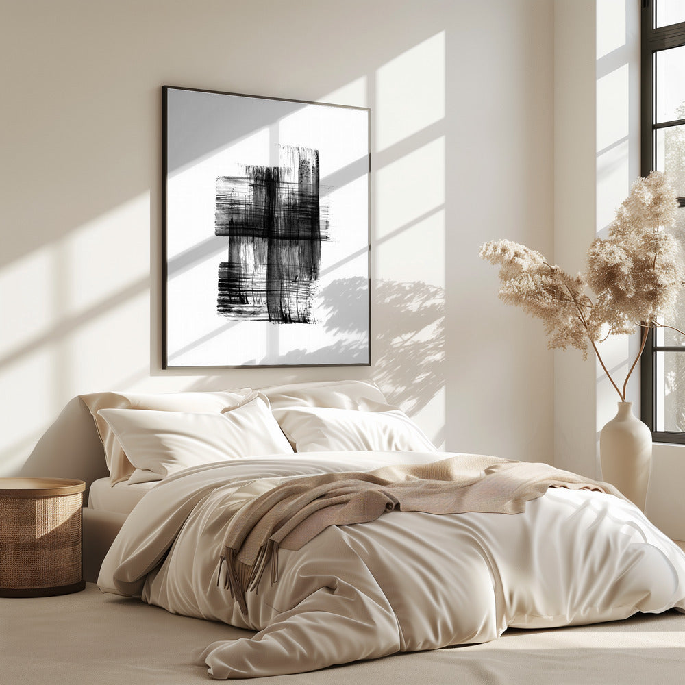 Inkt %22zwart Inktstreken Nr. 03%22 | Poster