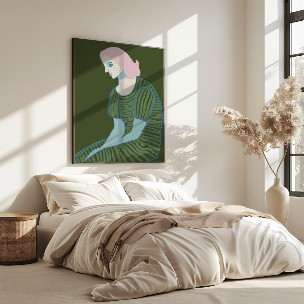 Zittende dame | Poster