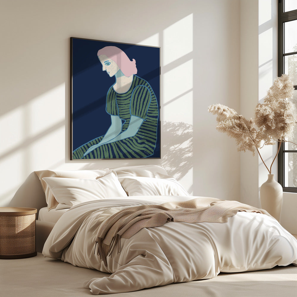 Zittende dame | Poster